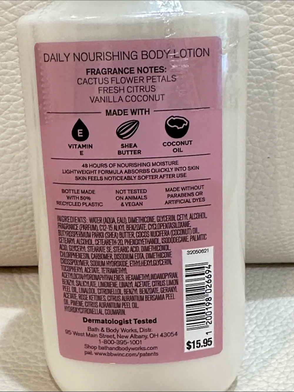 Bath & Body Works Cactus Blossom Daily Moisturizer Body Lotion Bundle of 2 NIB